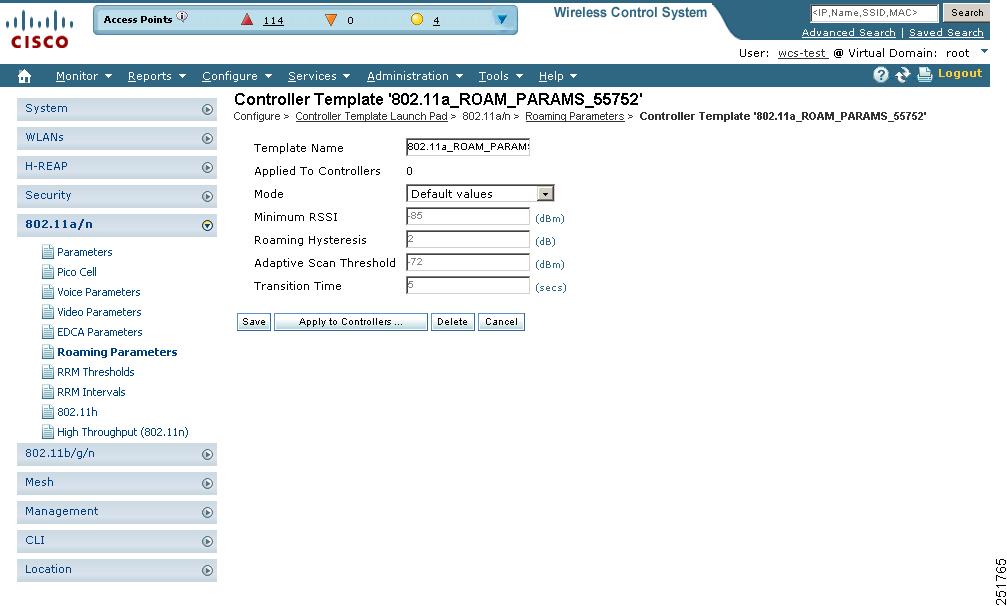 Chapter 12 Configuring Controller Templates Figure 12-51 802.