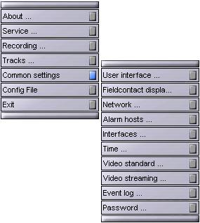7 Basic settings The basic configuration dialogs are centralised
