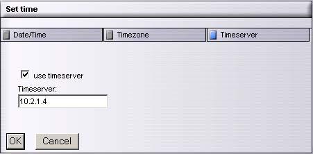 Activate the use timeserver checkbox.