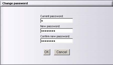 .. Set the Function to Crosslink. Make the necessary settings. Finally confirm with OK. Fig. 7-8 7.6 Password Open the Change password dialog via Common settings > Password.