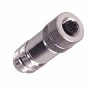 Industrial Automation 8-Wire M12 eurofast Encoder Field Wireable Connectors, Shielded, Screw Terminals Screw Terminals No Soldering Required IEC IP 67 Protection Housing