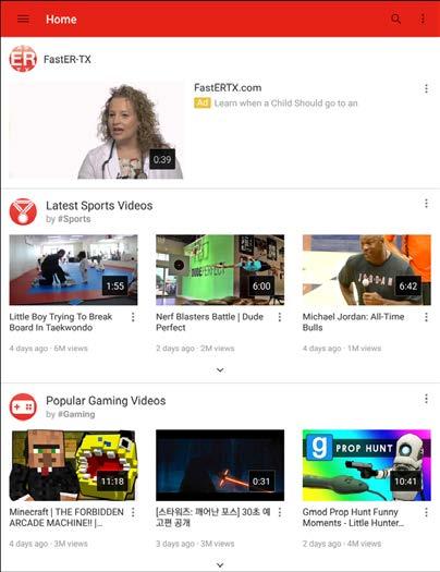 1. From home, tap Apps > YouTube. The YouTube app launches. 2.
