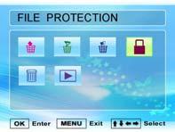 5.2 File Protection File protection means protecting specified photos or images from being deleted or voice annotations being added to or deleted. Fig.5-3 Fig.