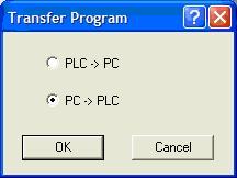 Getting started Connection to a Schneider PL7 PLC via Modbus/TCP 4.5.4 Step 4: Project download to Schneider PLC Click on the symbol [Transfer] ( screenshot).