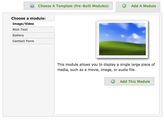 Guide 4 of 8 Add a Module A page within your eportfolio can contain one or more modules. These are the areas in which you place your content. First, click Add a Module.
