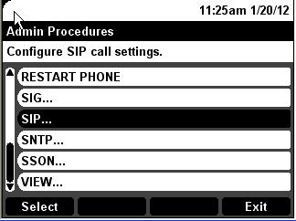 5.2. Configure SIP Global and Proxy Settings The section describes the administration steps to
