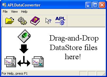2.5.1 Converting data for use with third-party programs This icon is installed on your desktop and will start the APL data converter.