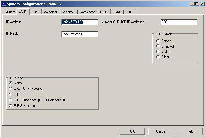 Note: Changing the Password and Confirm Password fields above can modify the default Avaya IP Office password.