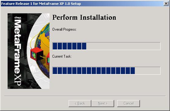 To continue the FR-1 installation procedure, click Next. Figure 33: Selecting the option to install the FR-1 software 10.