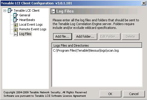 Add log folder tab and select the log file folder you wish to tail.