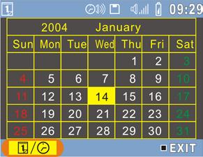 Date/Time DATE Press the centre button of the scroller to enter Date/Time setting.