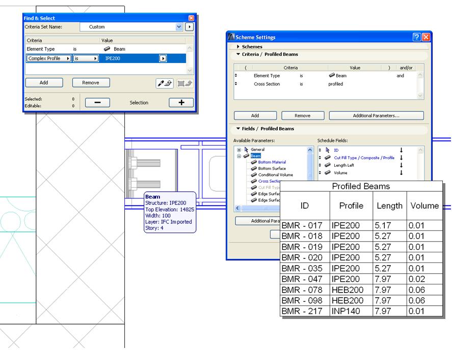 Imported Properties Import Data to ArchiCAD When importing model-based data using IFC, the imported data will include not just the geometry of the elements, but also many of their parameters.