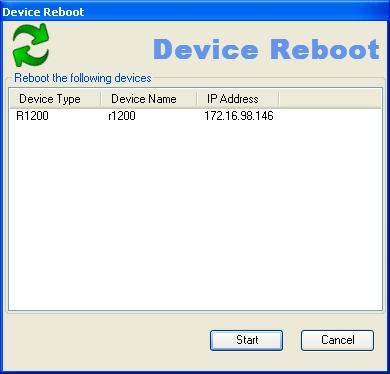 3.6.10 Reboot device You can reboot a device from the Dime Manager. Select the desired device in the main window on the Devices record card.