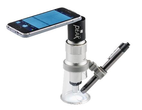 Quick & simple connection - just insert the iphone and connect the adapter to the microscope - ready in seconds.