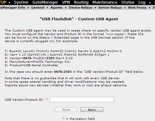 1. Configure a Custom USB agent If you cannot identify your USB device among the available vendor specific agents, you can try creating a custom USB agent.