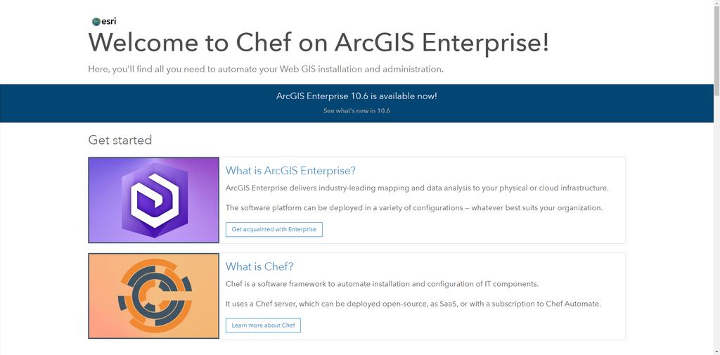 Resources for Chef + ArcGIS