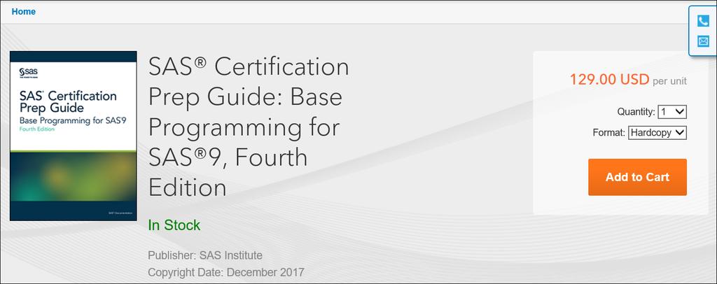 Books Certification Prep Guide https://www.sas.com/sas/books.