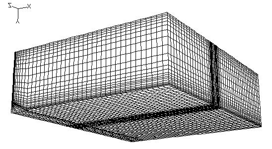 8 Fig. 6. Grid distribution at room surfaces in simulation B1.