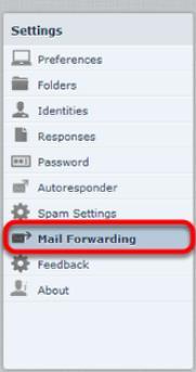3. In the Forwarding Recipients text box, enter the addresses to which you want to