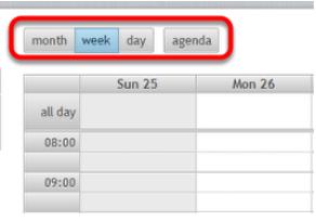 To add events to the calendar, double-click a time