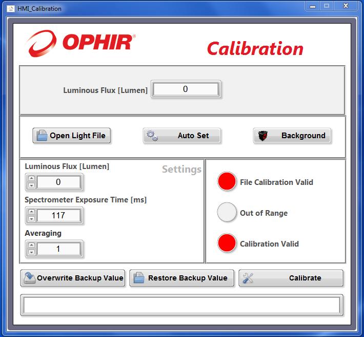 8 Calibration 8.1 Calibration of the spectrum measurement and the total flux measurement For this calibration an LED calibration source is needed.