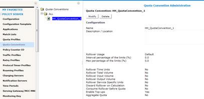 3. Procedure To Enable The Feature Pre-Enable Verification Steps Step Action Expected Results Pass Fail 1 Verify existing Quota Convention CMP GUI: Policy Server Quota Conventions All ( Quota