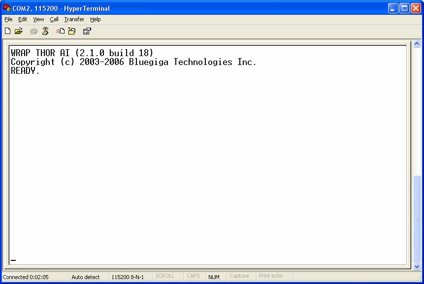 2. GETTING STARTED To start using the iwrap, you can use, for example, terminal software such as HyperTerminal.
