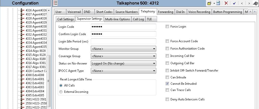 Remember these values as they will be needed to register Talkaphone VOIP station to IP Office.