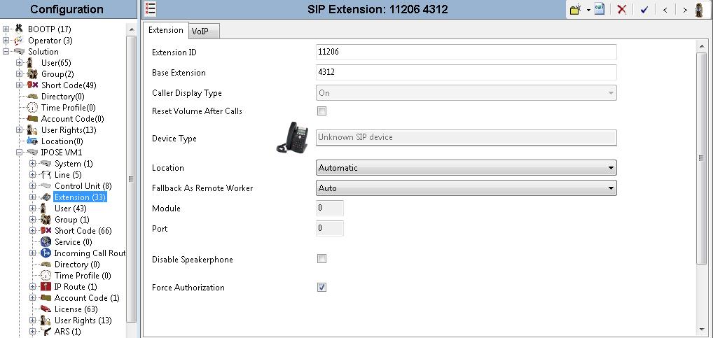 5.4. Administer SIP Extensions From the configuration tree in the left pane, right-click on Extension, and select New SIP Extension (not shown)