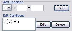Result in Document To insert the initial conditions: 3. In the Conditions region, click Edit.