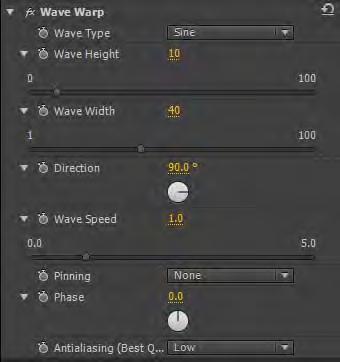 The Transform button indicates you can directly control the effect s location in the Program Monitor (Figure 9). 14. Set the Radius value to about 200. 15.