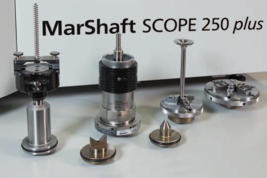 2 centering tips with a cone of 60 for centering bore diameters of 2 mm to 15 mm (order no. 5361112) are included in package. MarShaft SCOPE 250 plus with high-precision C-axis and tailstock Order no.