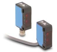 FE Series Photoelectric Mini-rectangular plastic - DC 2 models available Diffuse, polarized reflective, and through-beam models Plastic housing Axial cable or M8 quick-disconnect models NPN or PNP,