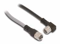 Photoelectric Accessories: Cables Cables with quick-disconnect plugs for DFT/DFP Models Do not use extension cables with the cable listed below. The physical pin configurations do not match.