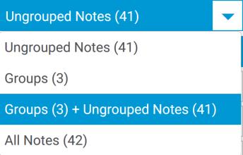 Groups + Ungrouped Notes, select that option