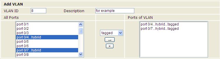 You can select multiple ports from the port list and click to add the selected ports to the