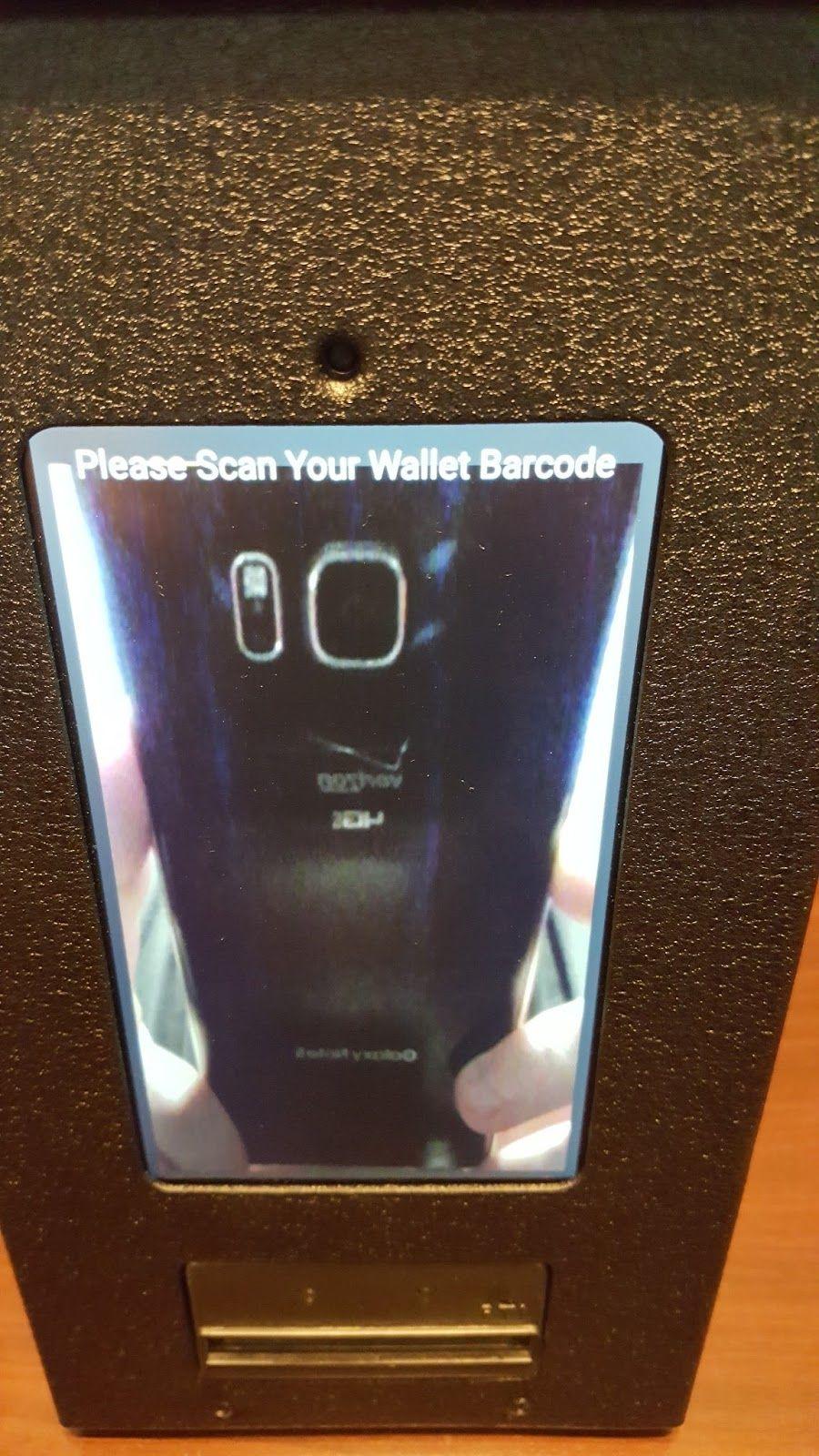 Scan your wallet qr code/address on your mobile
