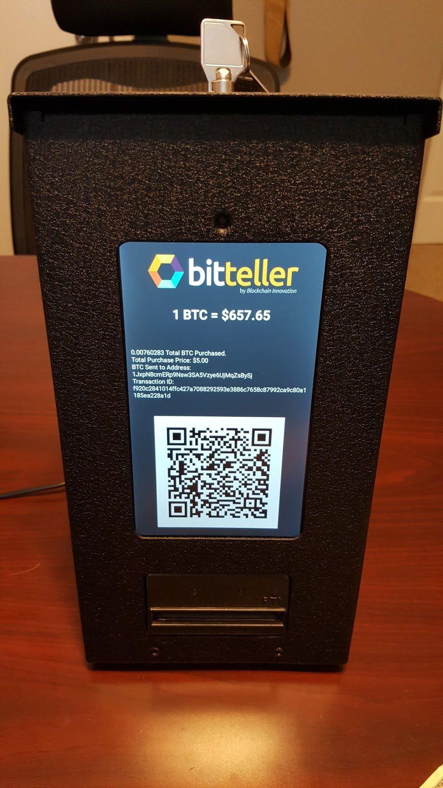A QR code and your transaction details will then be displayed for you to scan, and verify the transaction has been completed. Where can I buy bitcoin for my bitteller system?