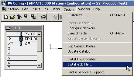 Our example uses the Siemens S7 315-2DP PLC and Step 7
