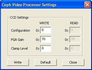 FIGURE 3. Panoramic Video Processor Settings FIGURE 4.