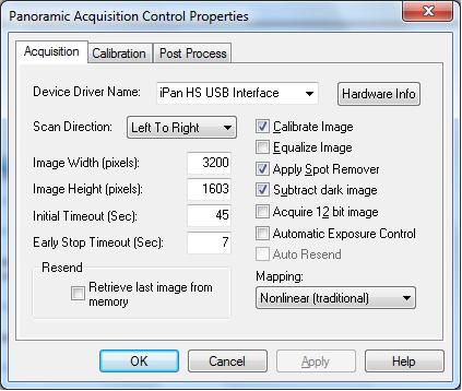 Make sure that the ipan HS USB Interface is selected.