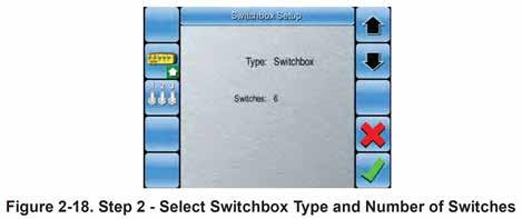 SWITCHBOX SETUP Typically the switchbox configuration is setup in the profile that is loaded. However, you may modify these settings if required. 1.