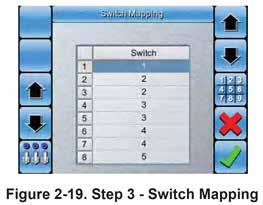 Illustration 20 - Step 2 - Select Switchbox Type and Number of Switches 3. Select to set the switchbox type. 4. Use the Up and Down Arrows to select Virtual. 5. Select to confirm. 6.