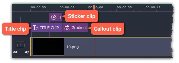 Both audio tracks show waveforms that visualize the volume throughout the clip, so that you can easily find the quietest and loudest parts. You can also fine-tune the volume using volume curves.
