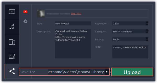 To change where the video file is stored, click Browse and select a folder. 2. Click Start to begin saving and uploading the video.