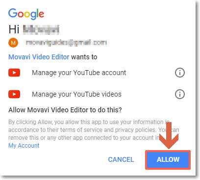 Return to Movavi Video Editor. Your name will be shown in the Preferences window.