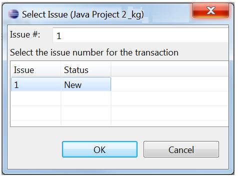 9. Click OK. If you do not have Change Packages implemented, the elements are promoted. If you have Change Packages implemented, the Select Issue dialog box appears. 10.