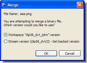 For text files, AccuRev uses the merge tool you have configured--this can be AccuRev s own merge tool, the Eclipse tool, or a third-party tool that you specify.