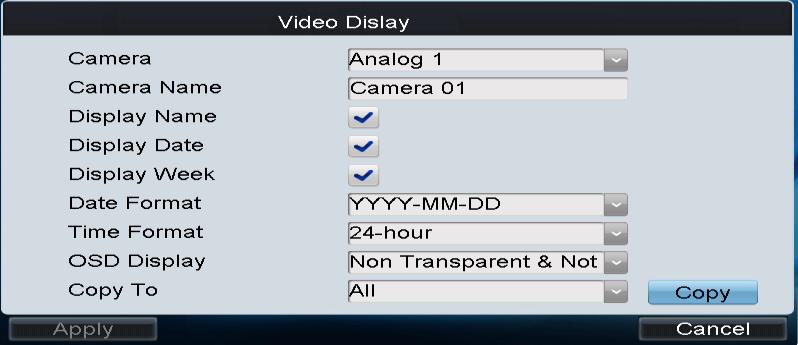 Configuring Video Parameters On the Video Parameters interface, you can select the camera name for configuration, set the main/sub stream, stream type, resolution, frame rate, bit rate type, Max.
