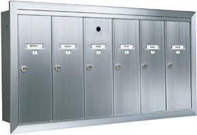vertical 1250 series Vertical 1250 Series Dimension Charts Model Number VERTICAL MAILBOXES WITH INTEGRAL DIRECTORY Number of Directories Number of Standard Compartments Dimensions Same As 1255-13 1 3
